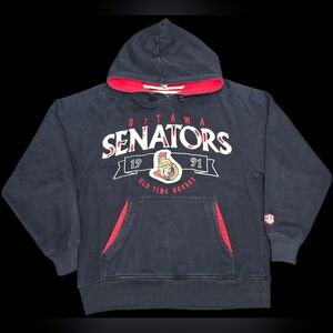 Ottawa Senators Old Time Hockey vintage Style Hoodie Small